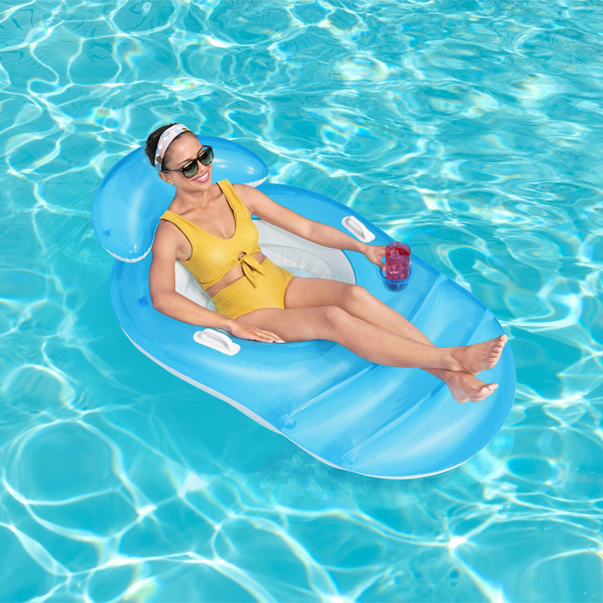 Oppustelig poolstol Bestway Relaxer 153 x 102 cm